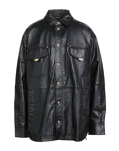 VERSACE JEANS COUTURE Jacket Black Lambskin