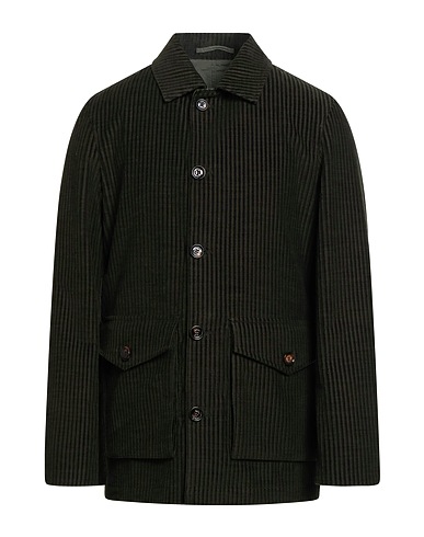 KIRED Jacket Military green 100% Cotton, Wool, Polyamide