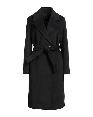 ARMANI EXCHANGE Coat Black 75% Polyester, 25% Virgin Wool