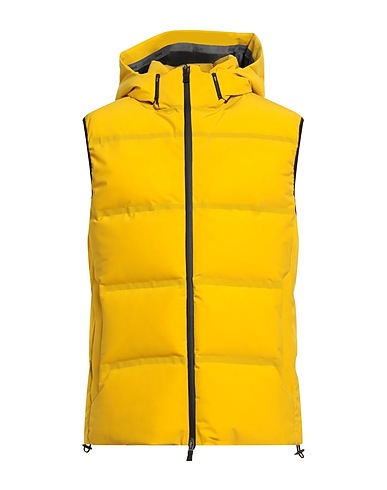 HERNO Chaleco Amarillo 89% Poliamida, 11% Elastán, Poliuretano