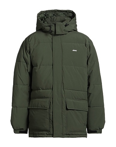 OBEY Piumino Verde militare 100% Poliestere