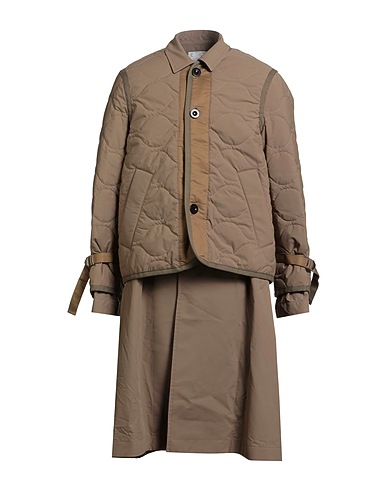 SACAI Full-length jacket Khaki 100% Polyester