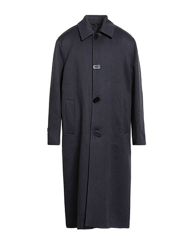 FENDI Coat Navy 99% Virgin Wool, 1% Silk