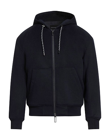 EMPORIO ARMANI Coat Midnight blue 71% Virgin Wool, 29% Cashmere