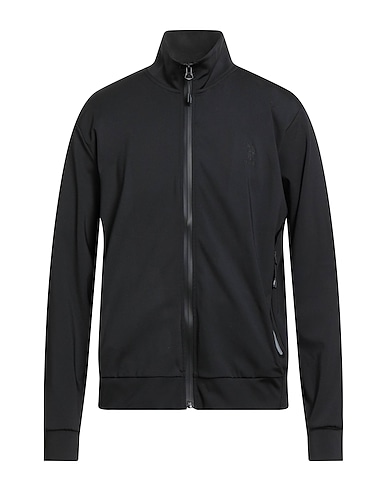 U.S.POLO ASSN. Sweatshirt Black 77% Polyester, 23% Elastane