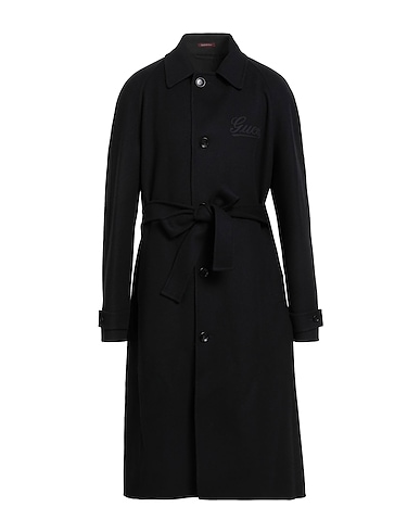 GUCCI Mantel Schwarz 95% Wolle, 5% Kaschmir, Polyamid, Polyester, Elastan