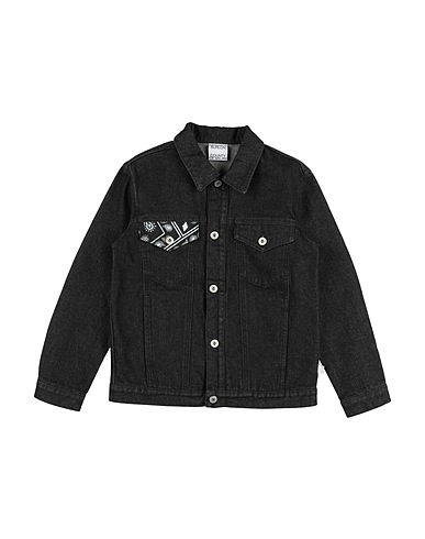MARCELO BURLON Denim jacket Black 100% Cotton