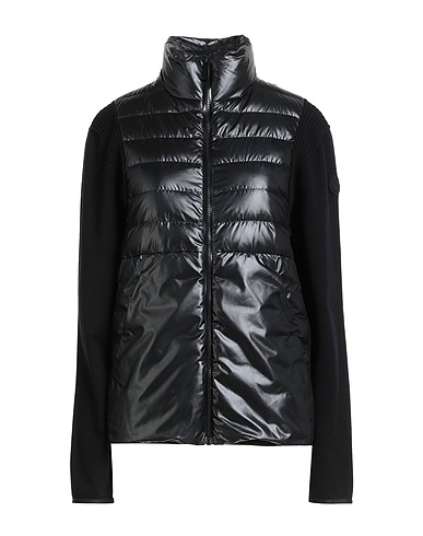 MONCLER Shell jacket Black 100% Polyester, Viscose