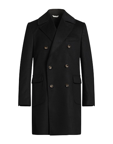 FRANCESCO SPERA Coat Midnight blue 60% Wool, 30% Polyester, 10% Cashmere