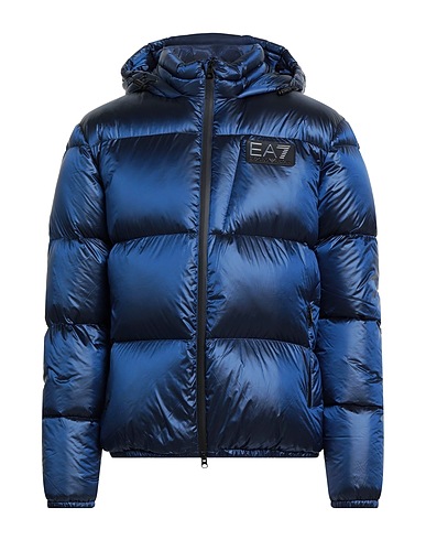 EA7 Shell jacket Navy blue 100% Polyamide