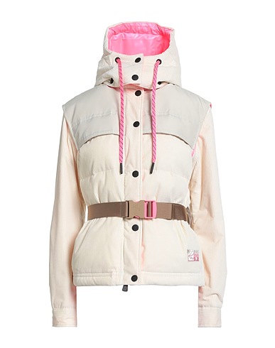 MONCLER Shell  jacket Ivory 98% Cotton, 2% Elastane