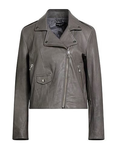 STREET LEATHERS Biker Γκρι 100% Δέρμα
