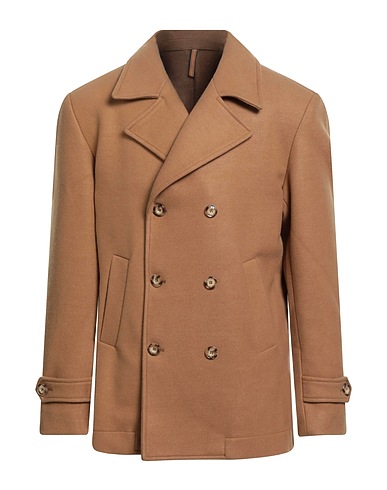 ALESSANDRO GILLES Coat CAMMELLO 62% Other Fibres, 38% Wool
