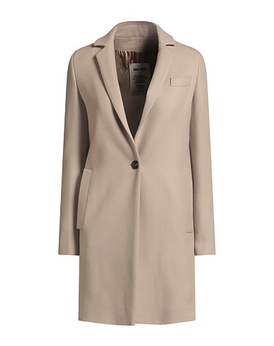 ANNIE PARIS Coat Light grey 70% Virgin Wool, 20% Polyamide, 10% Cashmere