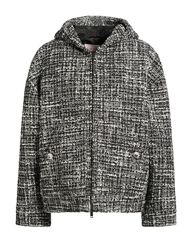 VALENTINO GARAVANI Jacke Schwarz 30% Polyester, 28% Baumwolle, 26% Synthetische Fasern, 12% Wolle, 4% Metallfaser