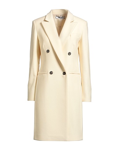 ANNIE PARIS Coat Ivory 70% Virgin Wool, 20% Polyamide, 10% Cashmere