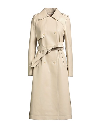 TWINSET Double breasted pea coat Ivory 100% Polyester