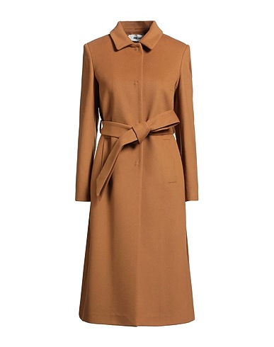 ANNIE PARIS Coat Camel 70% Virgin Wool, 20% Polyamide, 10% Cashmere