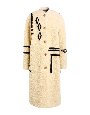 ALYSI Teddy Coat CHOCOLAT Ivory 79% Wool, 21% Polyester, Polyamide