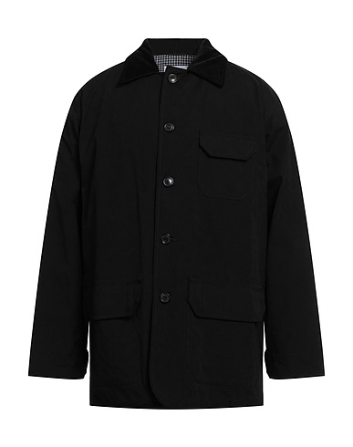 GRIFONI Jacket Black 45% Cotton, 39% Polyester, 16% Polyamide