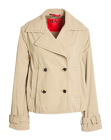 MAX&Co. Double breasted pea coat ROMEO
 Sage green 100% Polyamide