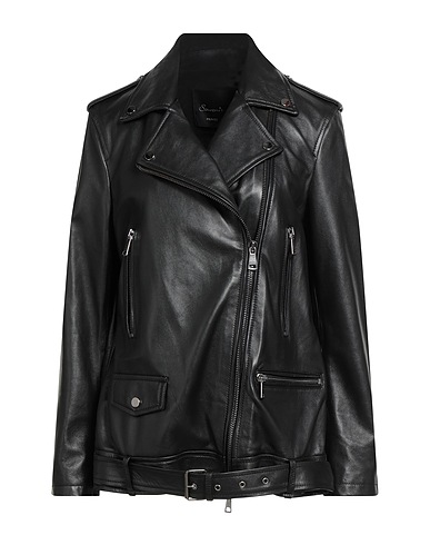 SOUVENIR Biker jacket PRIVÉE Black Leather