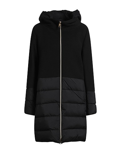 HERNO Shell jacket Black 80% Wool, 20% Polyamide