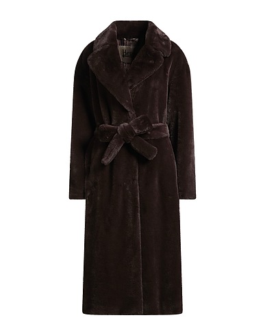 HERNO Teddy Coat Dark brown 100% Polyester