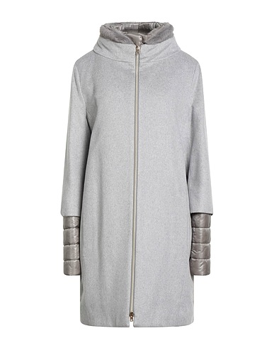 HERNO Coat Grey 100% Cashmere, Polyester