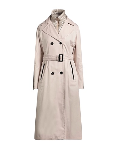 HERNO Double breasted pea coat Beige 100% Cotton