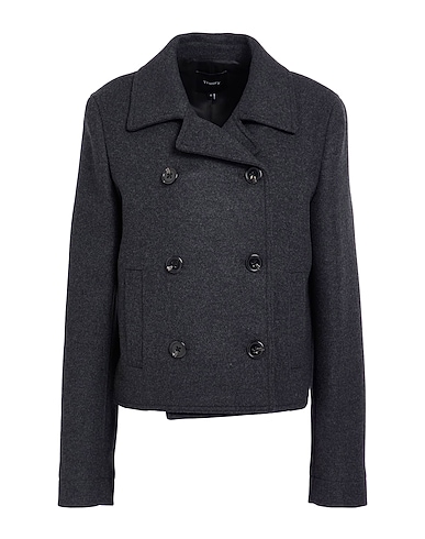 THEORY Coat Charcoal 85% Recycled wool, 14% Wool, 1% Polyamide