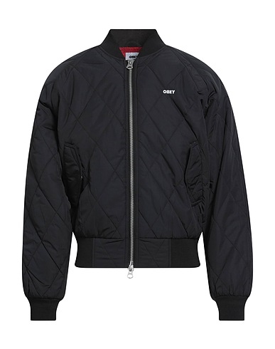OBEY Shell jacket Black 70% Polyester, 30% Nylon