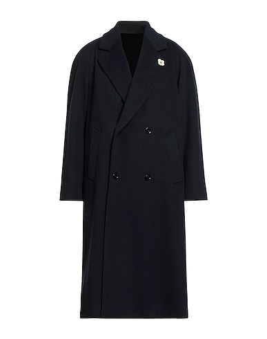 LARDINI Coat Midnight blue 100% Wool