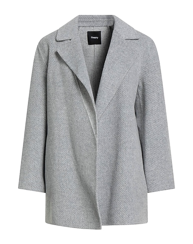 THEORY Coat Grey 100% Wool