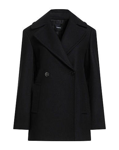 THEORY Coat Black 100% Recycled wool