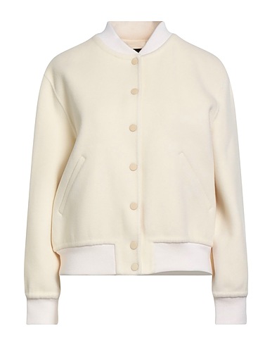 THEORY Bomber Ivory 90% Wool, 10% Cashmere
