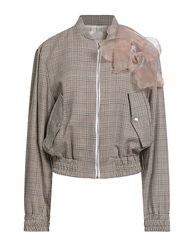 SOUVENIR Jacket Brown 67% Polyester, 33% Viscose