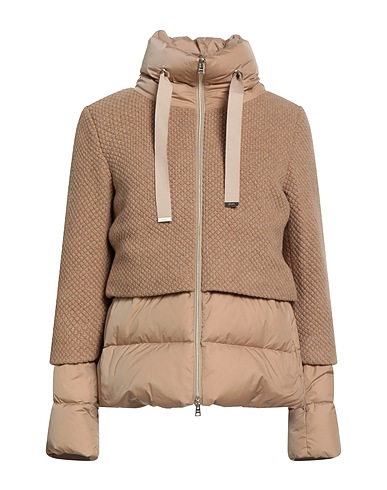 HERNO Shell jacket Camel 100% Polyamide