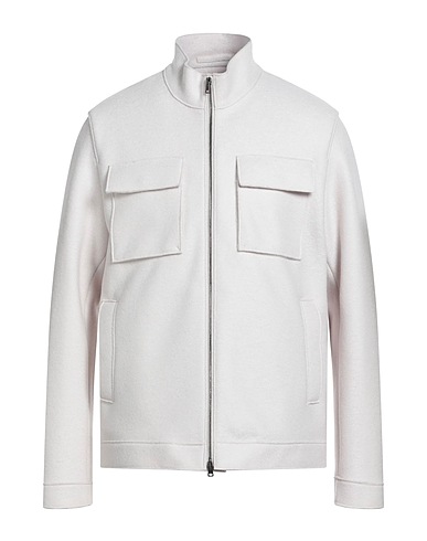 HERNO Jacket GLOBE Off white 100% Virgin Wool