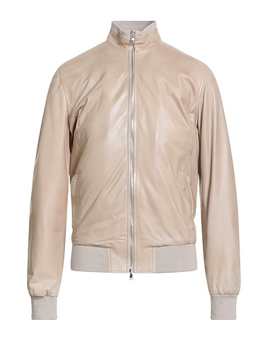BARBA Napoli Bomber Beige Leather