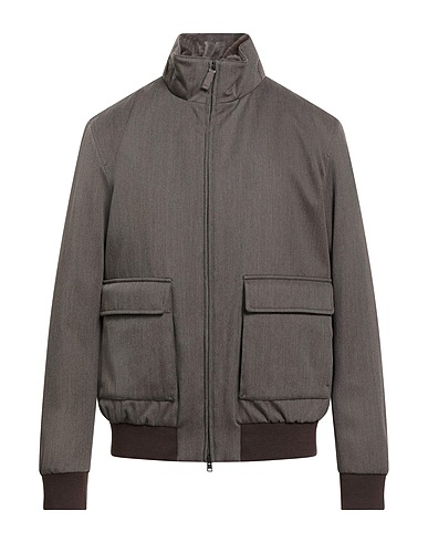 HERNO Jacket Khaki 100% Virgin Wool, Polyurethane, Polyester, Acrylic, Wool