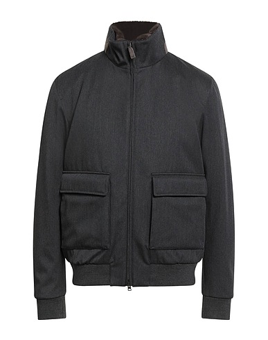 HERNO Jacket Midnight blue 100% Virgin Wool, Polyurethane, Polyester, Acrylic, Wool