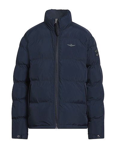AERONAUTICA MILITARE パファージャケット ネイビー ナイロン 100%