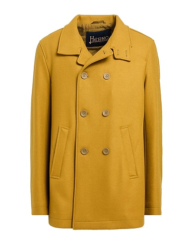 HERNO Mantel Senf 75% Schurwolle, 25% Polyamid