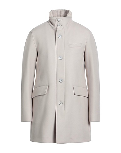 HERNO Coat Light grey 75% Virgin Wool, 25% Polyamide