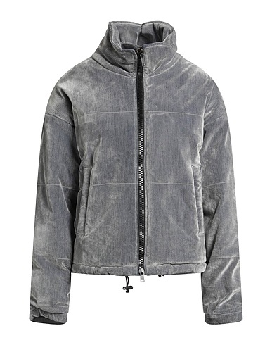 MSGM Shell jacket Grey 97% Cotton, 3% Elastane, Viscose
