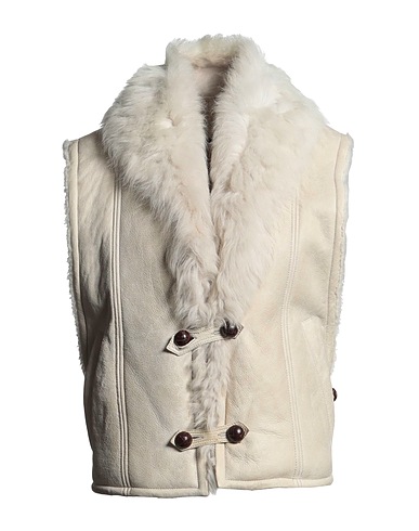ISABEL MARANT Leather jacket Cream 100% Lambskin