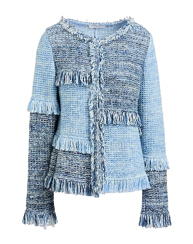 CHARLOTT Jacket Light blue 42% Cotton, 32% Viscose, 26% Linen