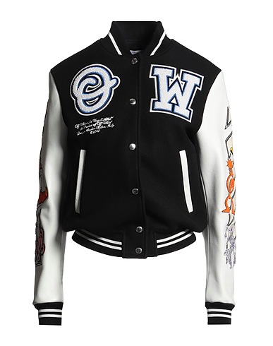 OFF-WHITE™ Blouson 75% Laine vierge, 25% Polyamide, Coton, Élasthanne, Polyester