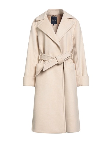 FAY Coat Beige 100% Wool